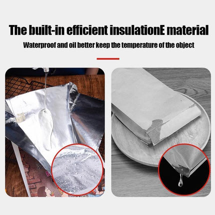 Aluminum Foil Lined Chips BBQ Chicken Paper Bags Disposable Greaseproof Takeaway - Aimall