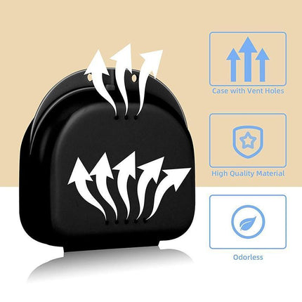 Orthodontic Retainer Box Teeth Mouth Denture Dental Case Guard Storage Sport - Aimall