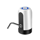 Electric Water Bottle Pump Dispenser Drinking USB Button Black White Drinking - Aimall
