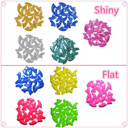 100PCS Anti Scratch Paw Covers for Cats and Kittens Nail Protector Soft Paw