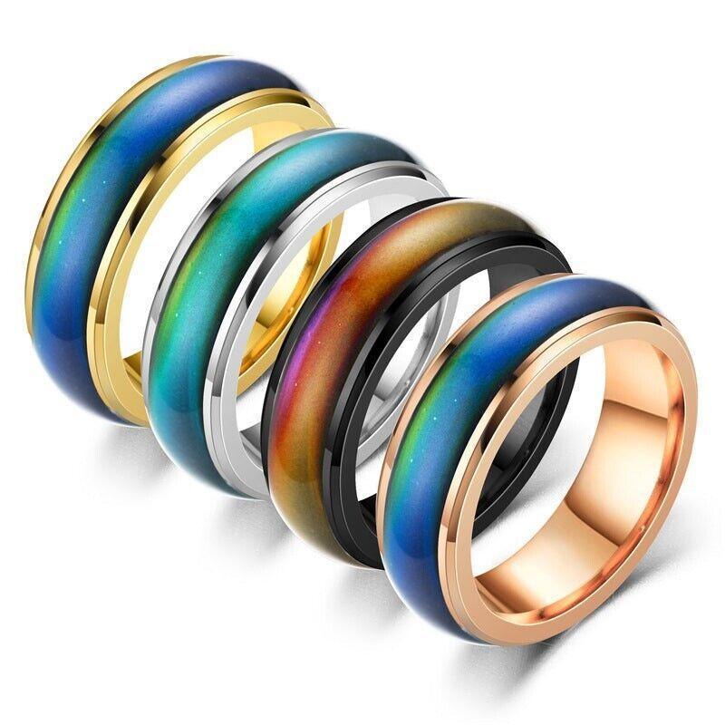 Size 11 Mood Sensing Color Changing Ring Temperature Control ...
