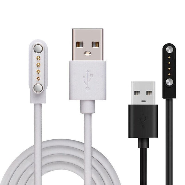 Universal Smart Watch Bracelet Charging Cable 4-Pin 2.54 Magnetic Charger Cords - Aimall