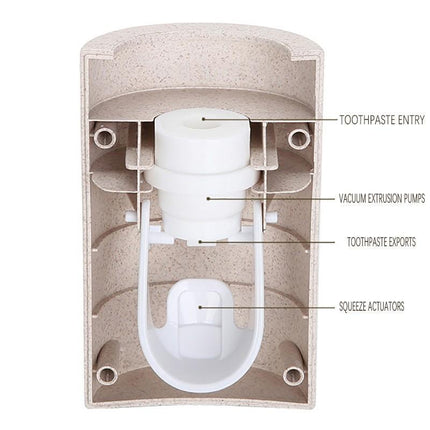 Auto Automatic Toothpaste Dispenser Toothbrush Holder Squeezer Wall Mount - Aimall