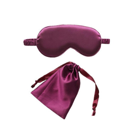 Pure Soft Silk EyeShade Blindfold Sleep Eye Mask Cover Light Shade Travel Relax - Aimall