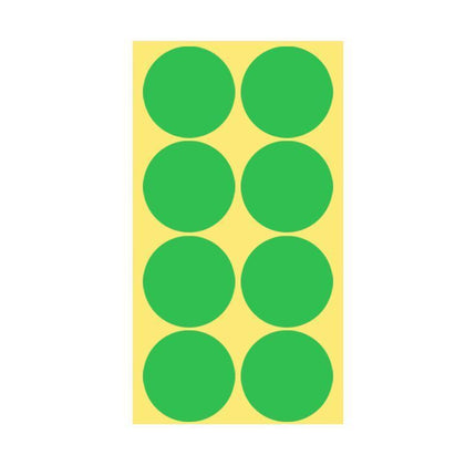 8/13/25/50mm Sticker Dots Adhesive Round Labels Circular Scrapbooking Light Green - Aimall