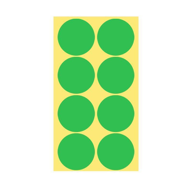8/13/25/50mm Sticker Dots Adhesive Round Labels Circular Scrapbooking Light Green - Aimall