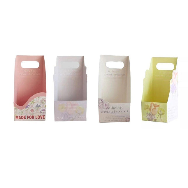 30pcs Flower Handheld Box Folding Gift Packaging Box Floral Bouquet Wrapping