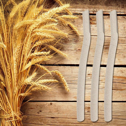9X Eyebrow Facial Razor Dermaplaning Tool with Biodegradable Wheat Straw Handle - Aimall
