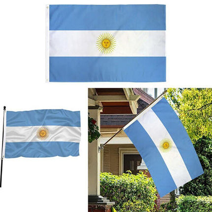 150 x 90cm Large Argentina Flag Argentine Argentinian National Outdoor Festival - Aimall
