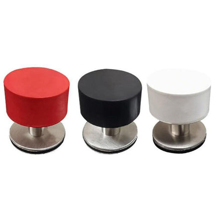 Non Punch Door Stopper Self Adhesive Heavy Duty Stainless Steel Rubber Stopper - Aimall