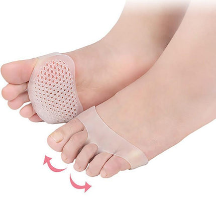 Soft Forefoot Ball of Foot Cushion Pads Anti-Slip Metatarsal Insert Pain Relief - Aimall