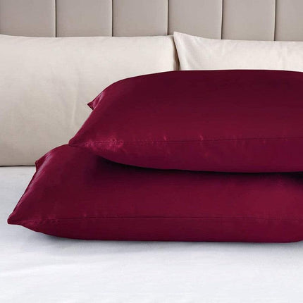 2X Satin Pillow Case Bedroom Pillowcase Cushion Covers Home Decor Luxury Slip - Aimall