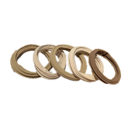 5PCS Girls Hair Bands Gradient Colour Rope Ring Elastic Hairband Ponytail Holder - Aimall