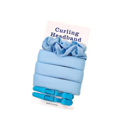 Heatless Curling Rod Headband Lazy Curler No Heat Curls Ribbon Hair Hair Curlers - Aimall