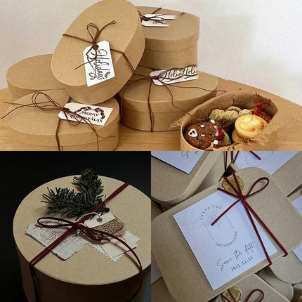 92M Leather Beading String Buckskin Rope Braid Gift Box Decoration Stock - Aimall
