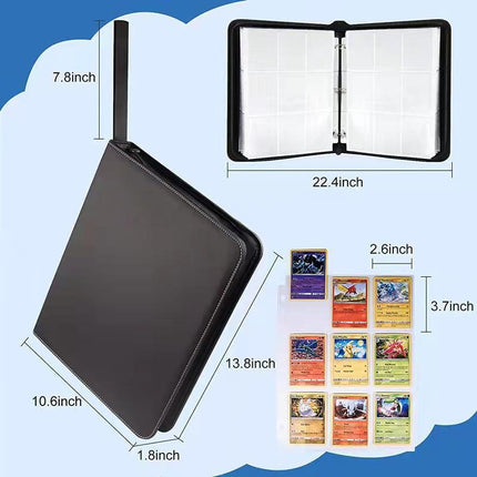 900 Pockets Cards Holder Storage Bag 900 Card Holder Capacity Album Collector - Aimall
