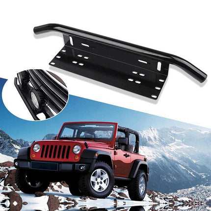 23" Number Plate Bullbar Frame For Driving Light Bar Mount Mounting Bracket - Aimall