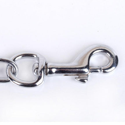 120CM Pet Dog Puppy Metal Chain Lead With Soft Padded Handle Leash Heavy Duty - Aimall