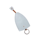 Leather Key Pouch with Pull Strap Case Holder Bag Ring Organizer House Car Keys - Aimall