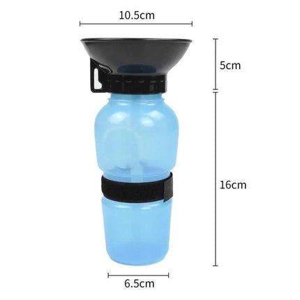 500ML Dog Cat Water Drinking Bottle Detachable Travel Cup Portable Pet Feeder - Aimall