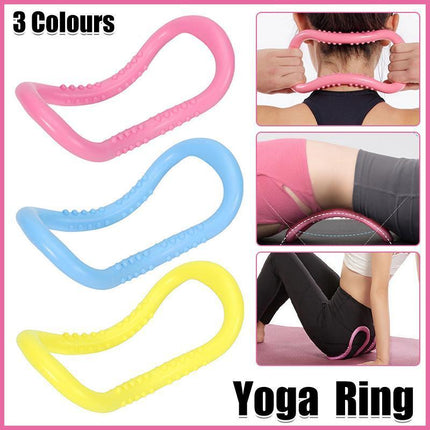 Yoga Pilate Ring Circle Fitness Training Resistance Stretch Support Grip Sport - Aimall