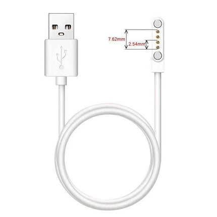 Universal Smart Watch Bracelet Charging Cable 4-Pin 2.54 Magnetic Charger Cords - Aimall
