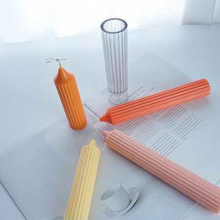 Long Pole Candle Mold Plastic Pillar Candle Making DIY Candle Mould Supplies - Aimall