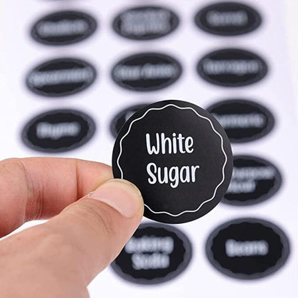 144PCS Spice Herb Storage Jar Labels Pantry Stickers Decals High Quality Durable - Aimall