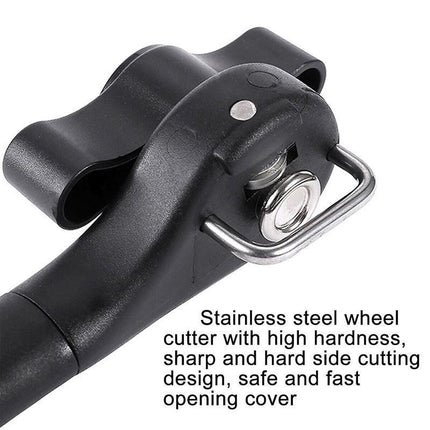 Tin Smooth Edge Professional Can Opener Manual Stainless Steel Safe Cut Lid Side - Aimall