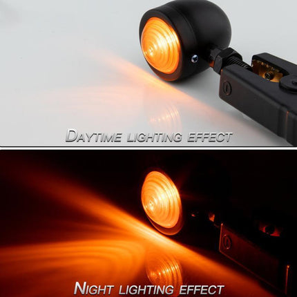 2PCS 12V Motorcycle Bike Bulb Amber Blinkers Front / Back Turn Signal Indicator - Aimall