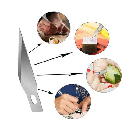 100x #11 Knife Replacement Blades ForExacto Carbon Steel Hobby Arts Craft Tool - Aimall