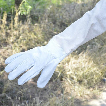 Goatskin Protective Bee Keeping & Vented Long Sleeve Beekeeping Gloves - Aimall