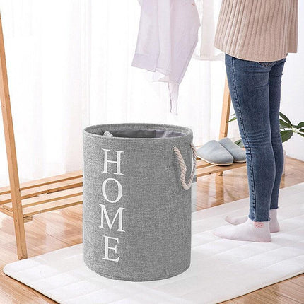 60L Large Foldable Laundry Washing Clothes Storage Hamper Basket Bin Organiser - Aimall