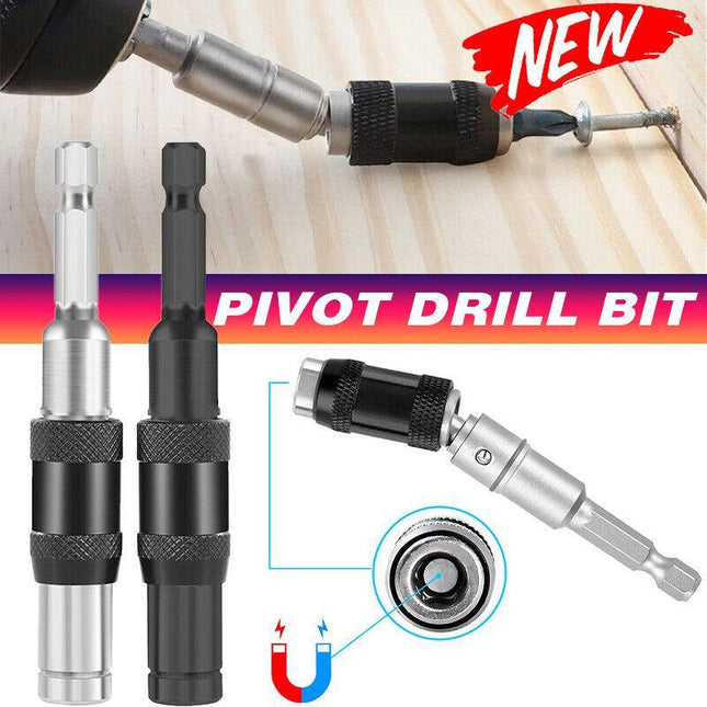 Magnetic Pivot Drill Bit Holder Steel Impact Pivoting Swivel Screw Drill Bits - Aimall