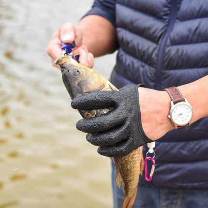 Fisherman Pro Fishing Glove With Magnet Release Catch Anti-slip Cut Resistant - Aimall