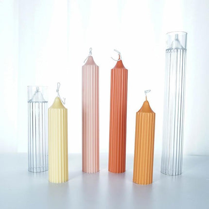 Long Pole Candle Mold Plastic Pillar Candle Making DIY Candle Mould Supplies - Aimall