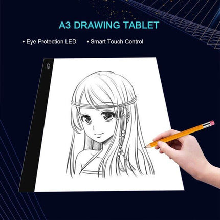 A3 LED Light Copy Tracing Art Tattoo Box Stencil Board Drawing Design Table Pad - Aimall