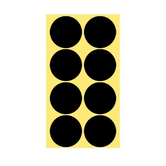 8/13/25/50mm Colour Sticker Dots Adhesive Round Labels Circular Scrapbooking Black - Aimall