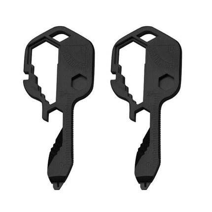 24 in 1 Multi-tool Key Shaped Pocket Keychain Bottle Opener Wrench Tools - Aimall