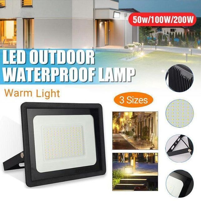 LED Flood Light 50W-300W Outdoor Floodlights Lamp 220V Warm IP66 - Aimall