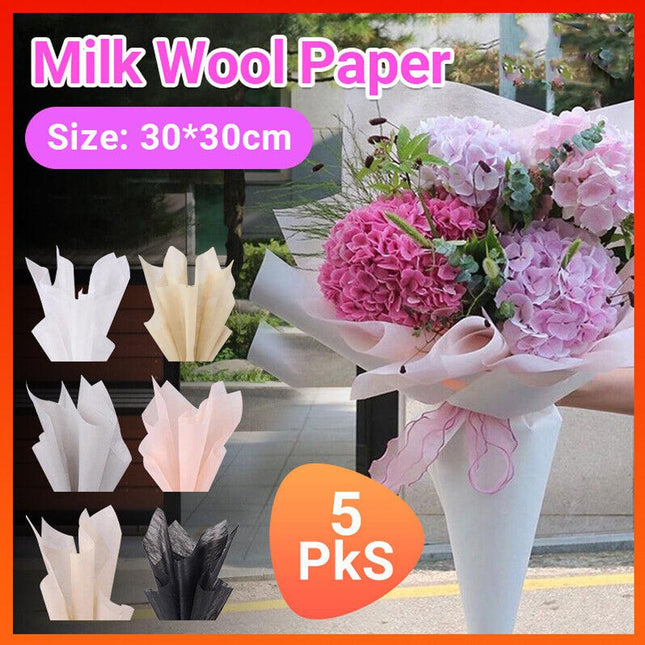 5Packs 6 Colours Tissue Gift Wrapping Paper 30cm x 30cm Packaging Eco Friendly - Aimall