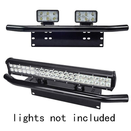 23" Number Plate Bullbar Frame For Driving Light Bar Mount Mounting Bracket - Aimall