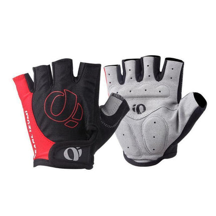 L Size Cycling Bicycle Half Finger Bike Gloves Unisex Anti Slip Padded - Aimall