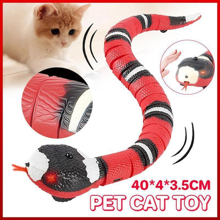 Pet Cat Toy Smart Sensing Snake Toys Cats Usb Charging Electron Interactive Toy Aimall