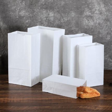 100PCS Disposable Greaseproof Paper Bag Bread Snack Cookie Doughnut Takeout - Aimall