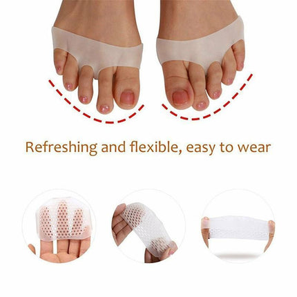 Soft Forefoot Ball of Foot Cushion Pads Anti-Slip Metatarsal Insert Pain Relief - Aimall