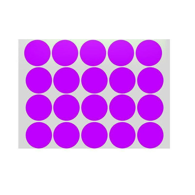 Purple Assorted Sizes Colour Sticker Dots Adhesive Round Labels Circular Spot Scrapbook - Aimall