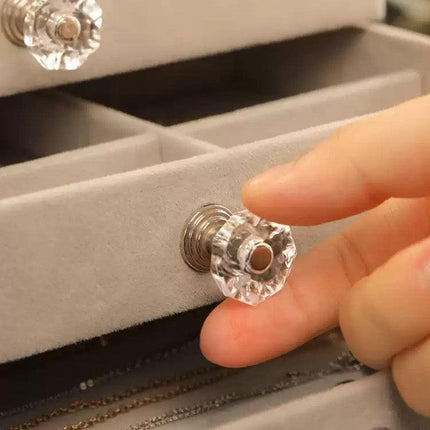 3Tier Acrylic Jewelry Organizer Box Display Drawer Case Earring Necklace Storage - Aimall