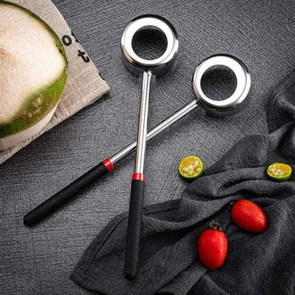Coconut Opener Stainless Steel Puncher Driller Drill Rubber Cutter Hammer Tool - Aimall