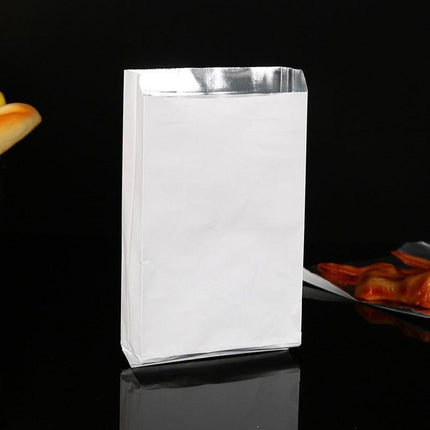 Aluminum Foil Lined Chips BBQ Chicken Paper Bags Disposable Greaseproof Takeaway - Aimall